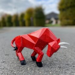 TAUREAU 32CM EN RESINE